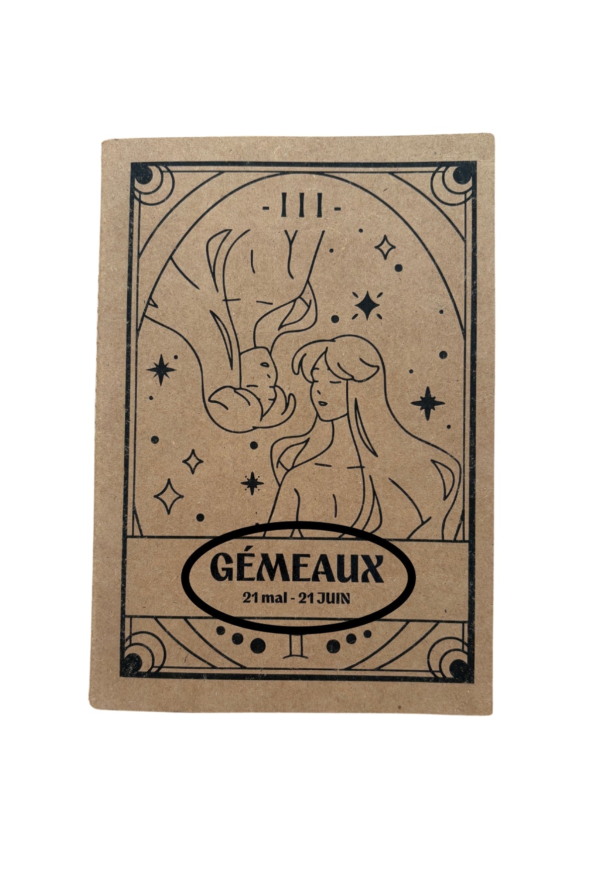 Carnet zodiaque Gémeaux - DÉFAUT