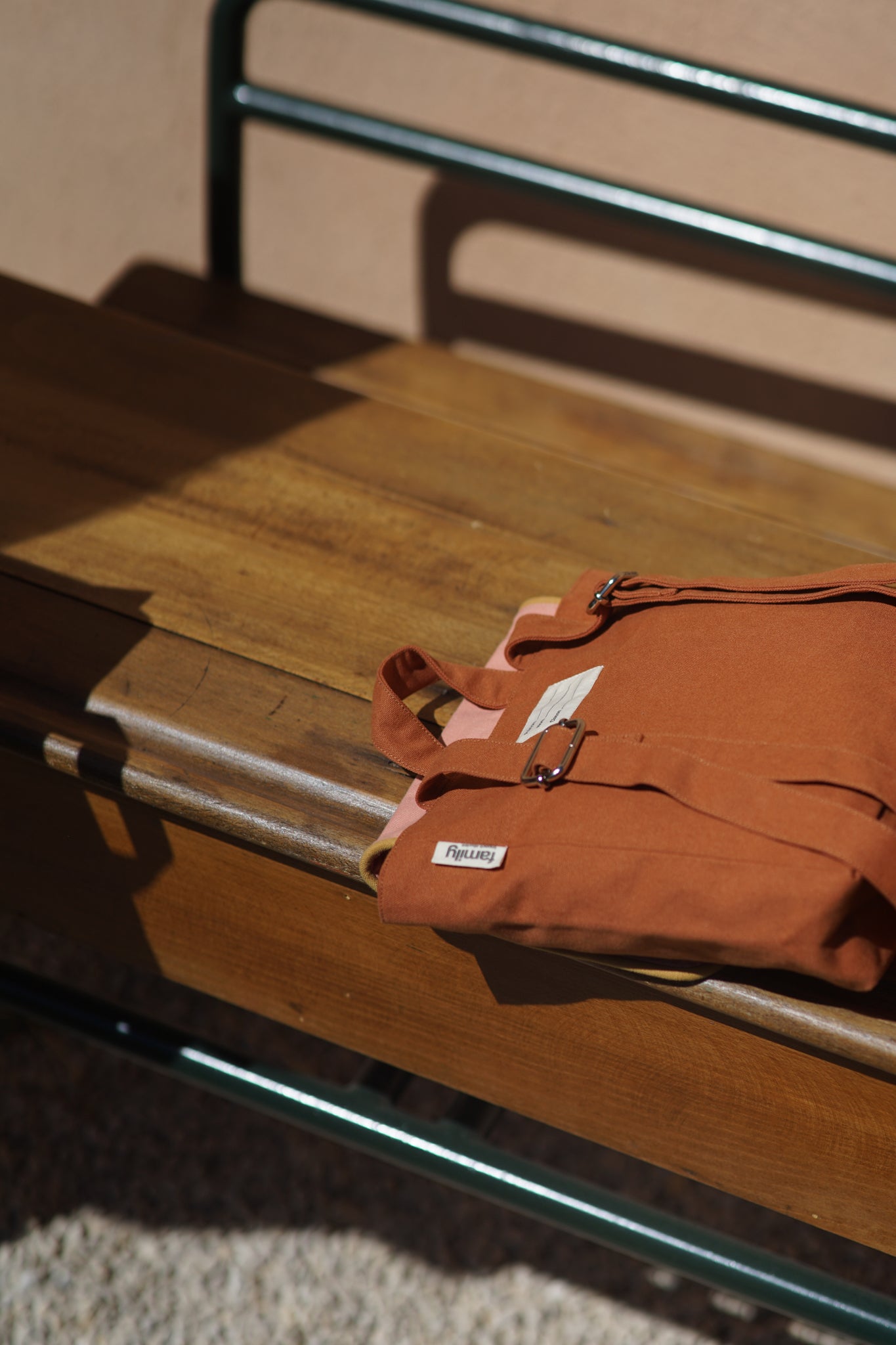 SAC A DOS ENFANT RECTANGLE ROSE / CHOCOLAT