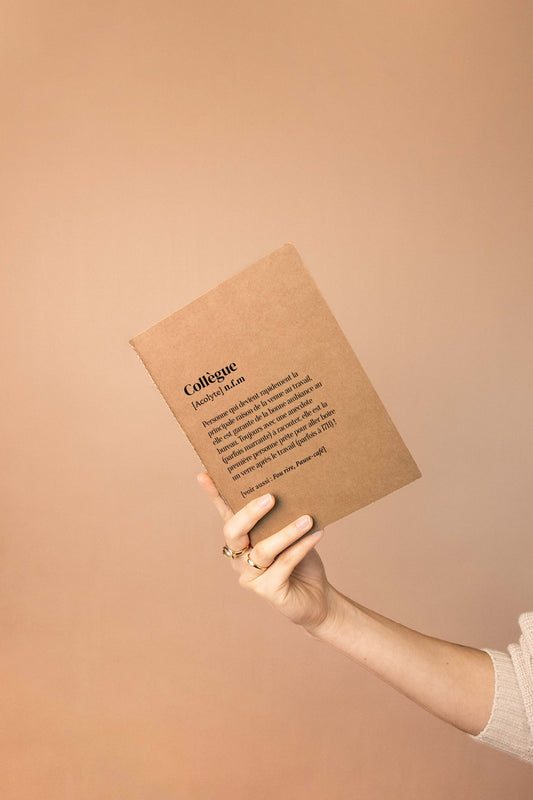 Carnet de notes A5 définition Collègue