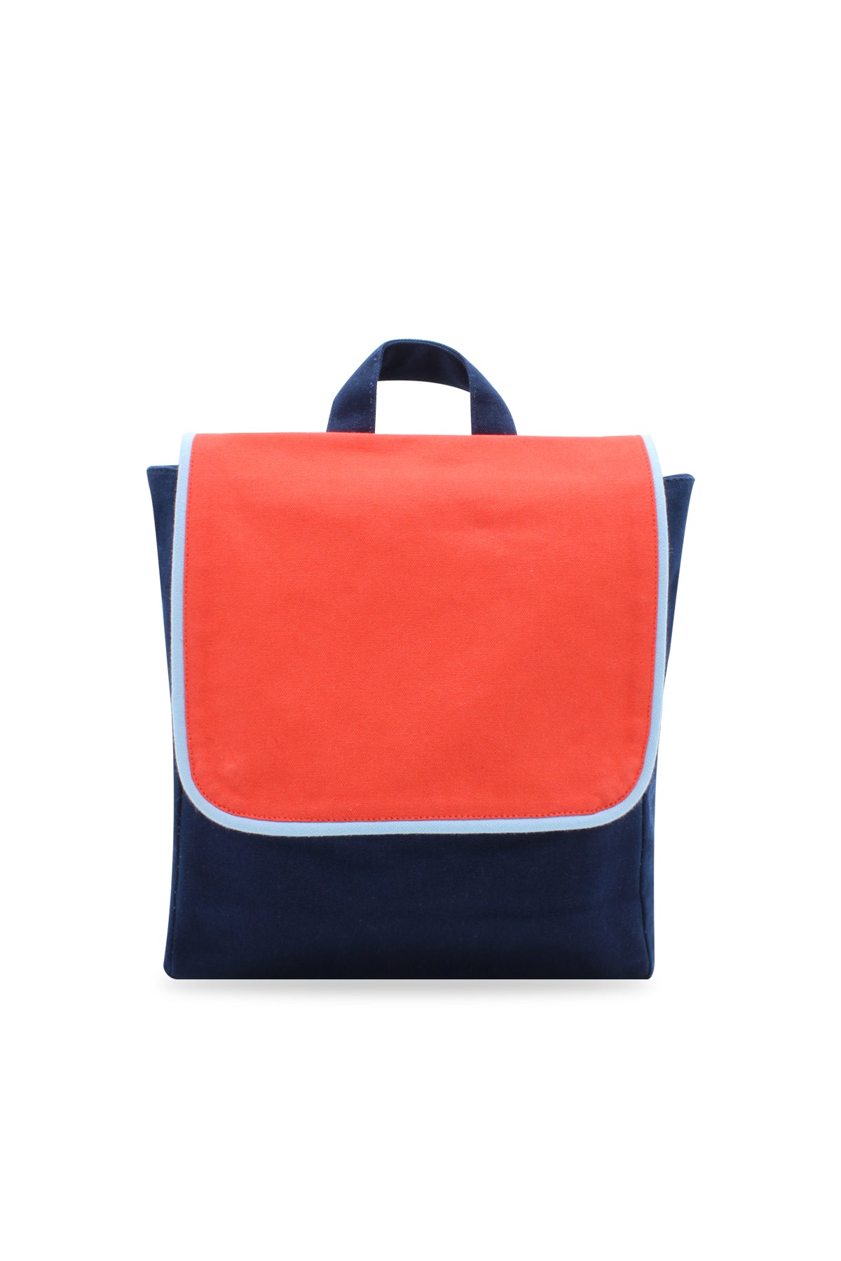 SAC A DOS ENFANT RECTANGLE ROUGE / BLEU MARINE