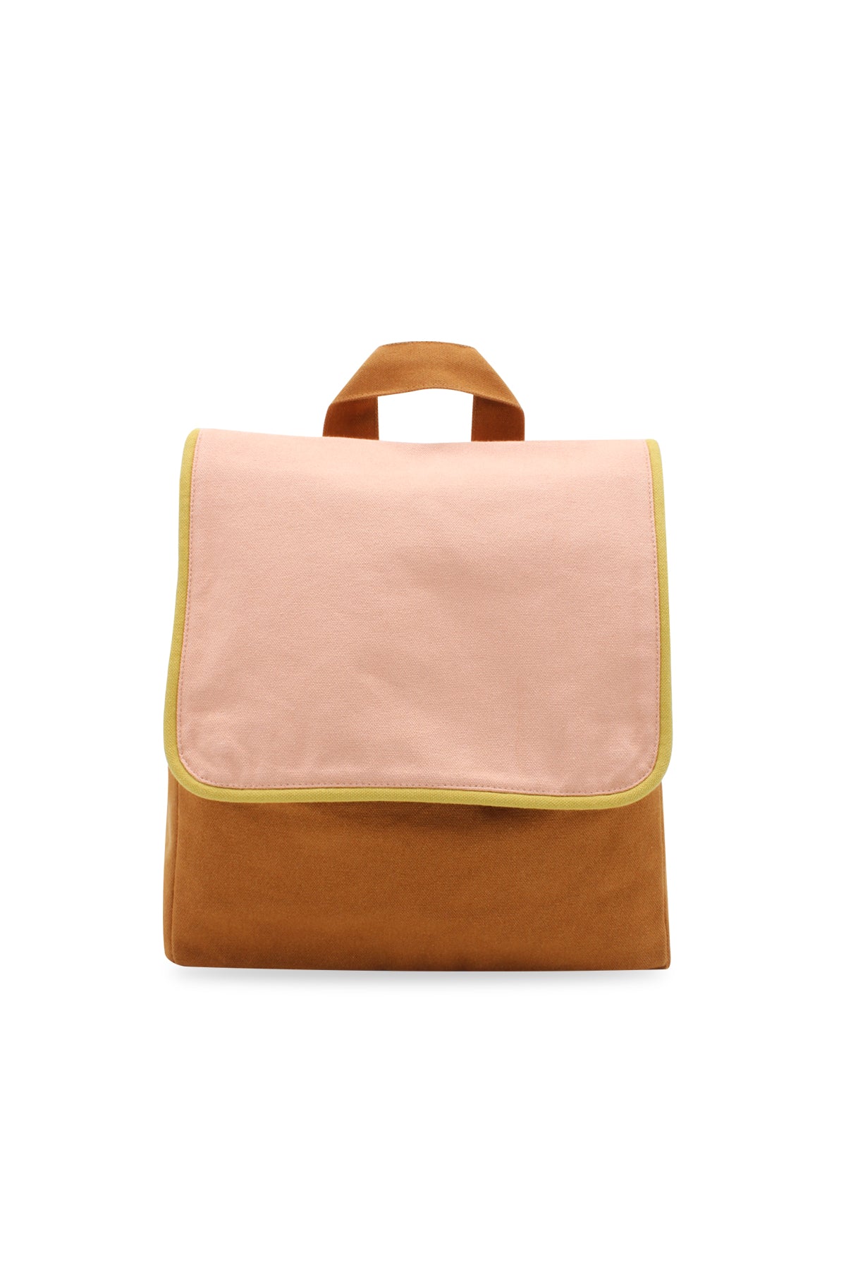 SAC A DOS ENFANT RECTANGLE ROSE / CHOCOLAT