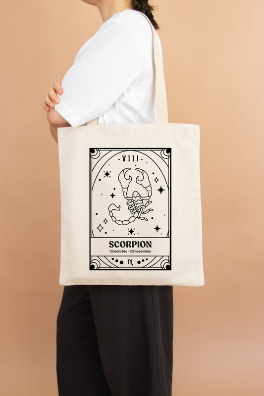Tote bag zodiaque Scorpion