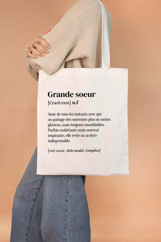 Tote Bag définition Grande soeur