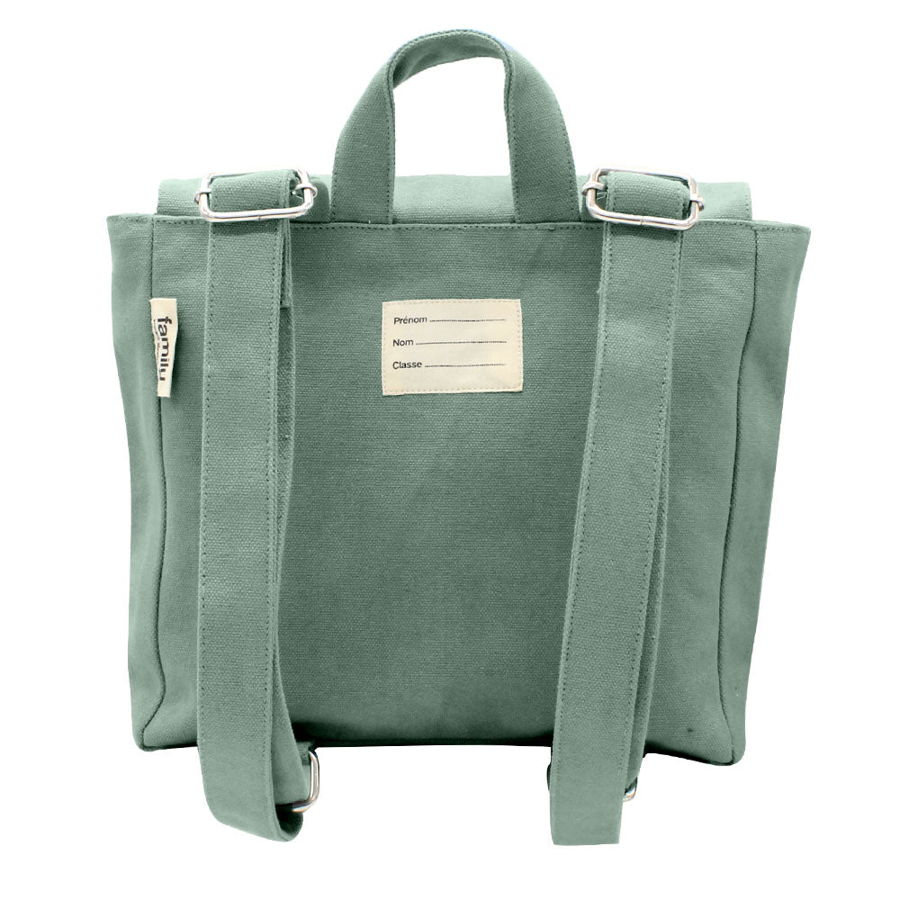 Sac à dos enfant personnalisable vert