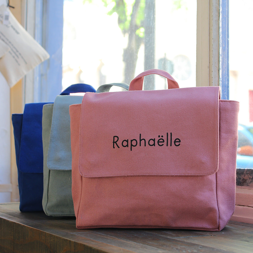 Sac à dos enfant personnalisable bleu