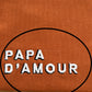 Trousse de toilette cuivre brodée 'papa d'amour' - DÉFAUT