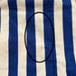 Grand cabas LA PLAGE rayé blanc et bleu - DÉFAUT