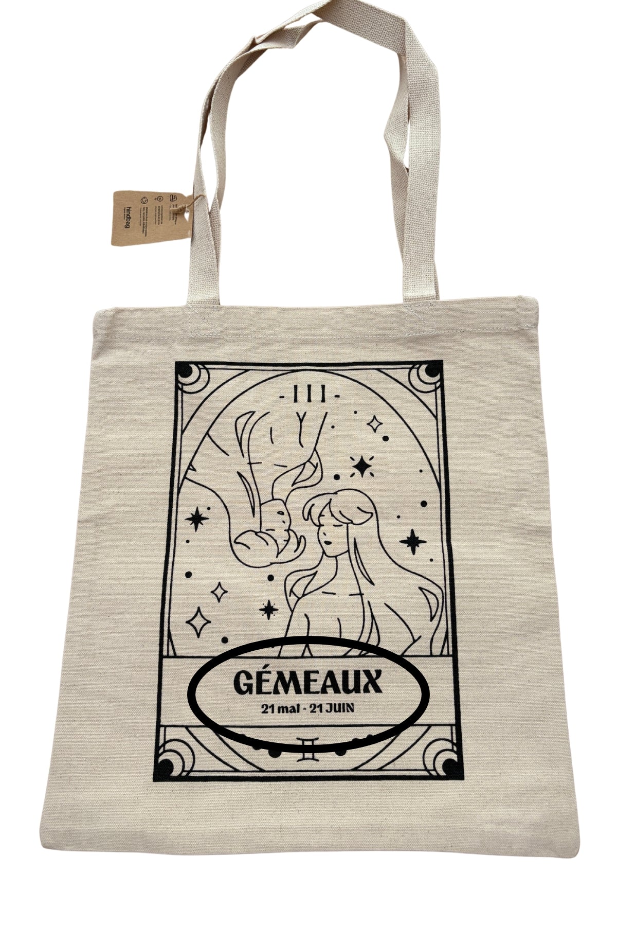 Tote bag Gémeaux - DÉFAUT