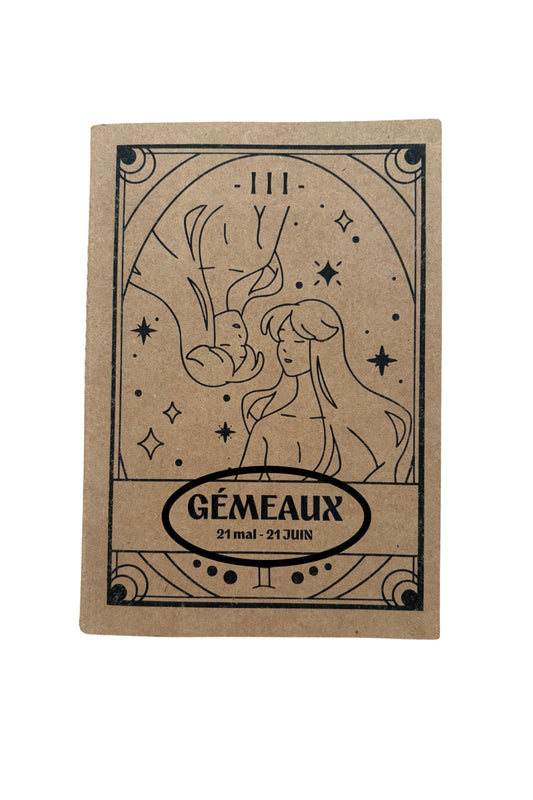 Carnet zodiaque Gémeaux - DÉFAUT