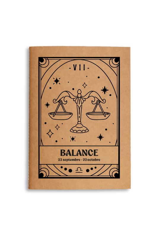 Carnet zodiaque Balance