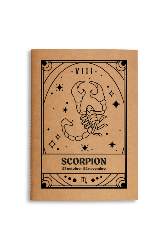 Carnet zodiaque Scorpion