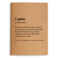 Carnet de notes A5 définition Copine
