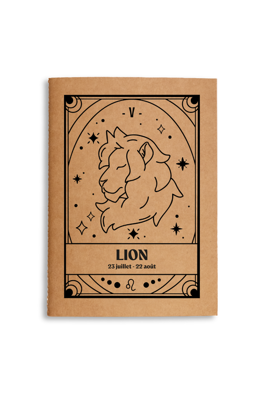 Carnet zodiaque Lion