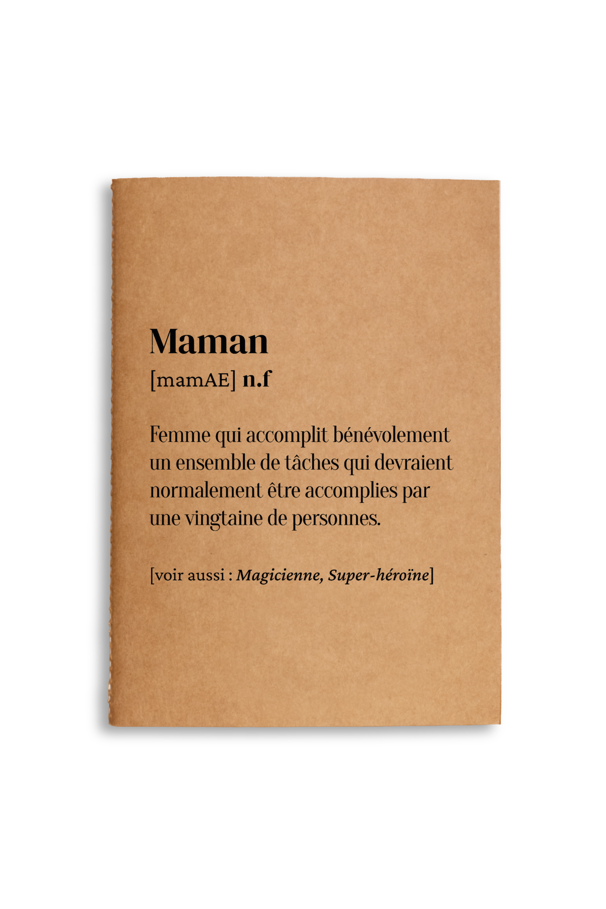 Carnet de notes A5 définition Maman