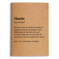 Carnet de notes A5 définition Mamie