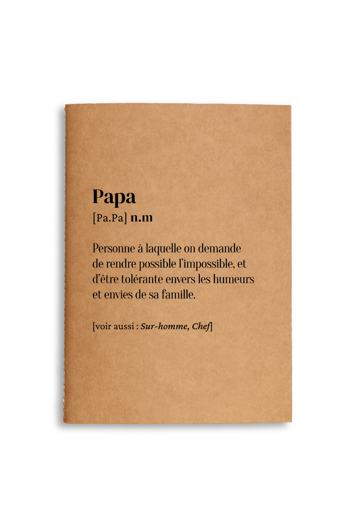 Carnet de notes A5 définition Papa