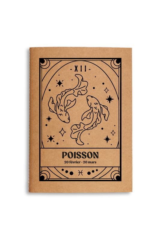 Carnet zodiaque Poissons - DÉFAUT