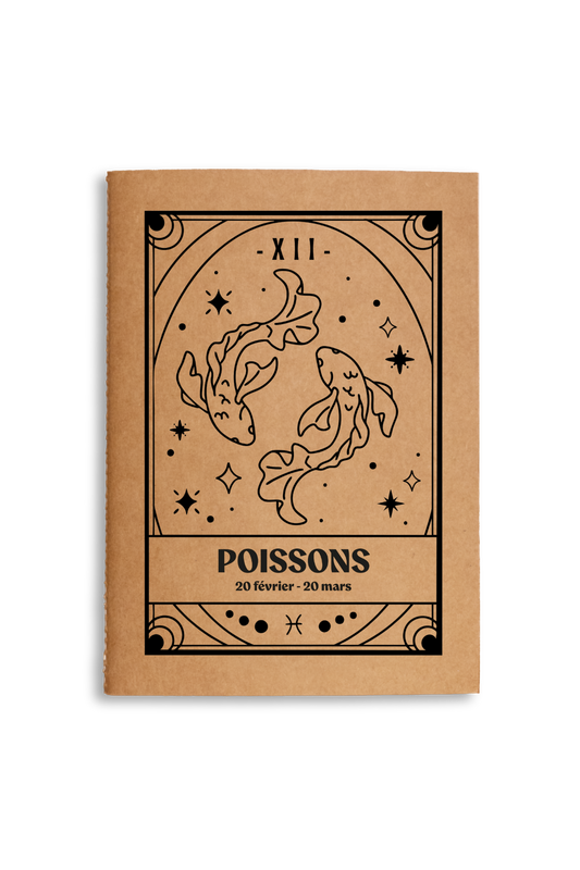 Carnet zodiaque Poissons