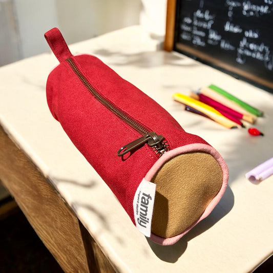 TROUSSE D'ÉCOLE MOUTARDE / BRIQUE