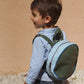 SAC A DOS ENFANT ROND BLEU CIEL / VERT OLIVE