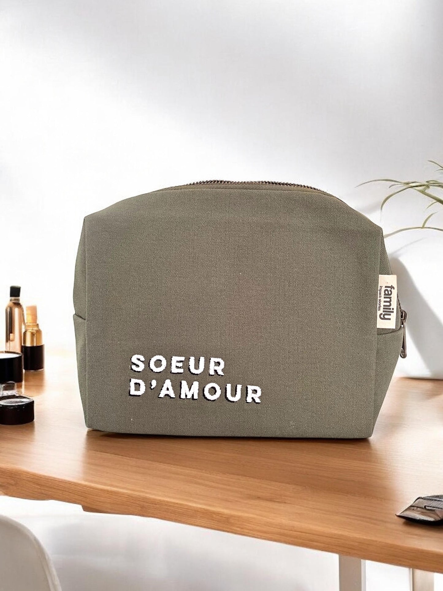 TROUSSE DE TOILETTE SOEUR D’AMOUR OLIVE