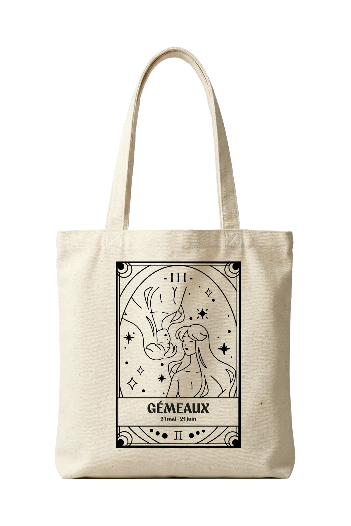 Tote bag zodiaque Gémeaux