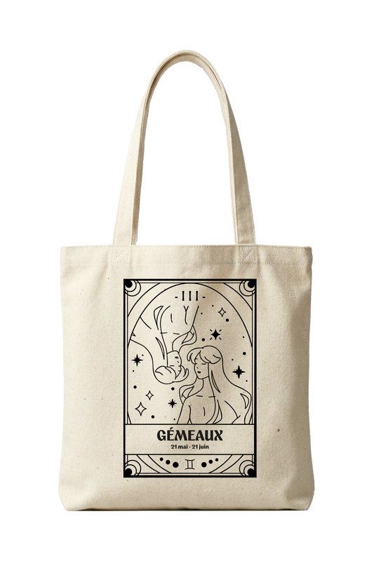 Tote bag zodiaque Gémeaux