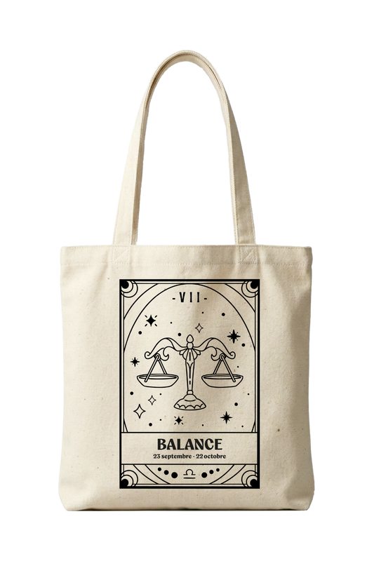 Tote bag zodiaque Balance