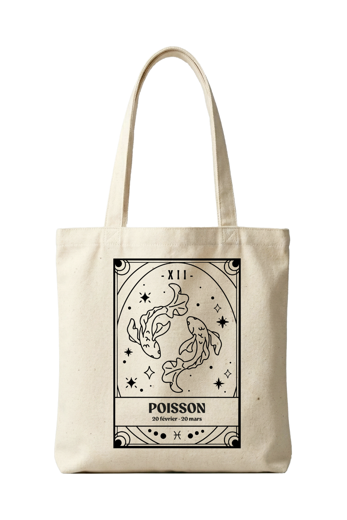 Tote bag zodiaque Poissons