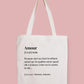 Tote Bag définition Amour