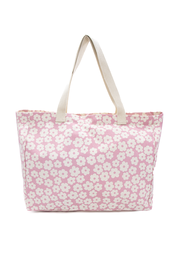 Cabas MAMMA motif fleurs