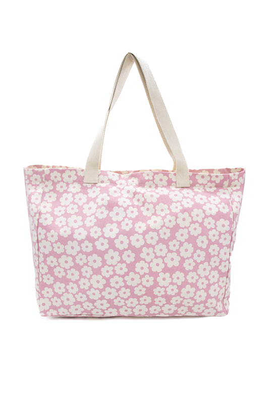 Cabas MAMMA motif fleurs