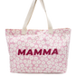 Grand cabas MAMMA motif fleurs