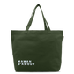 Sac shopping brodé MAMAN D’AMOUR olive