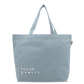 Sac shopping brodé SOEUR D’AMOUR bleu ciel