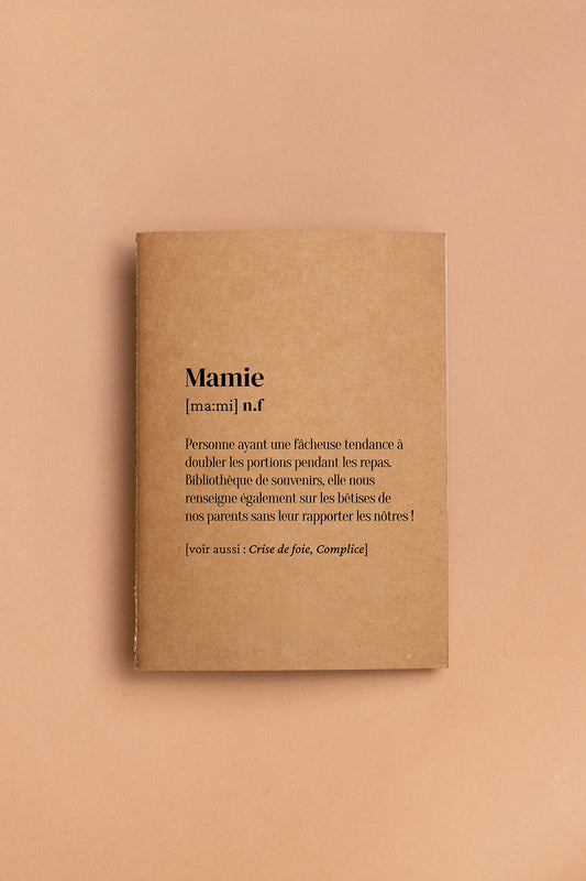 Carnet de notes A5 définition Mamie
