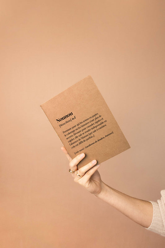 Carnet de notes A5 définition Nounou