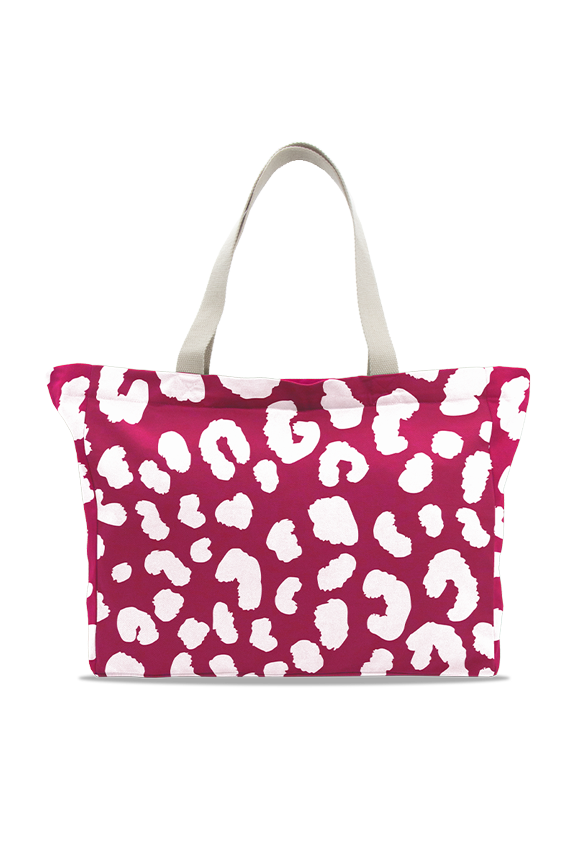 Cabas MAMMA motif léopard
