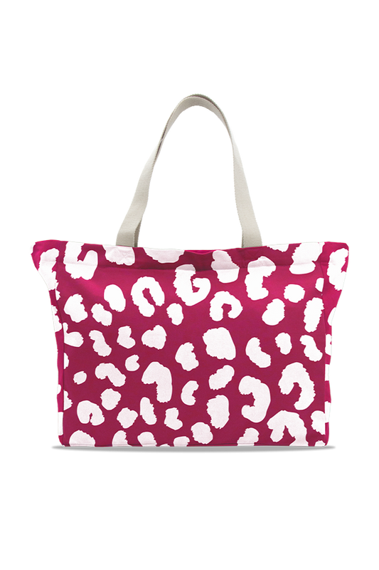 Cabas MAMMA motif léopard