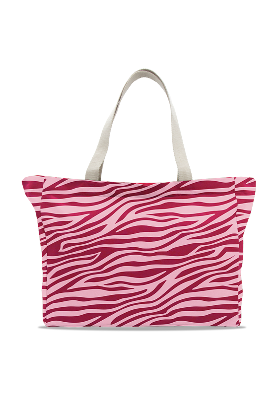 Cabas MAMMA motif zèbre