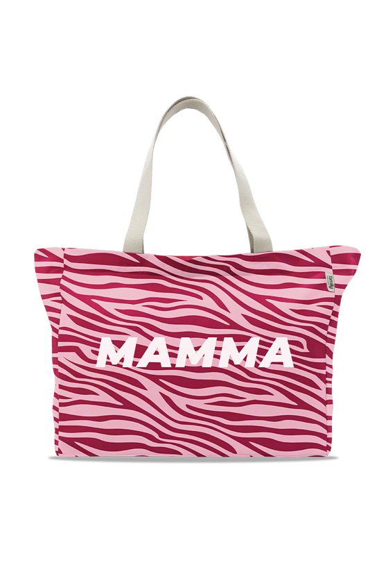 Cabas MAMMA motif zèbre