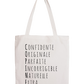 Tote Bag acrostiche Copine