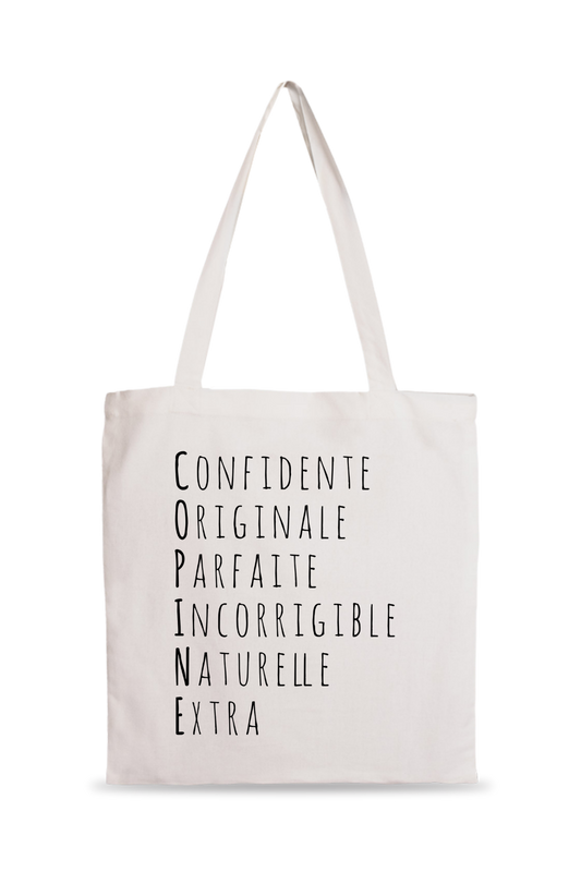 Tote Bag acrostiche Copine