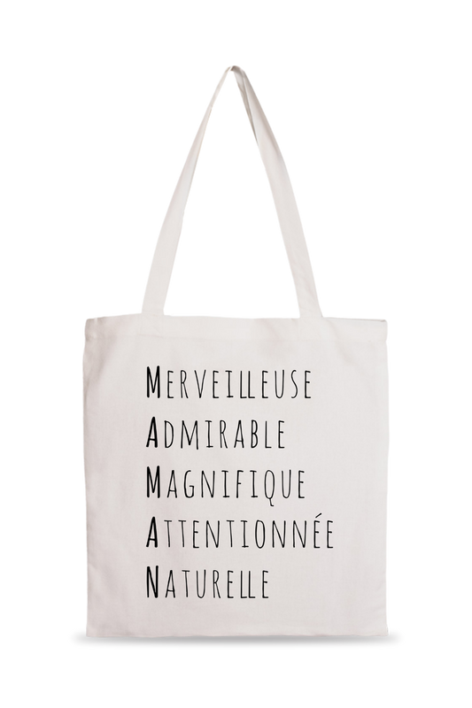 Tote Bag acrostiche Maman