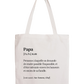 Tote Bag définition Papa