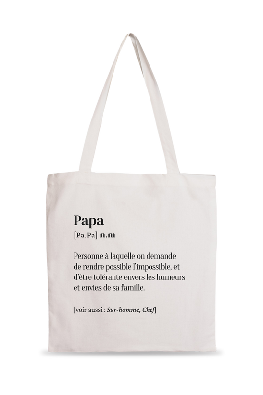 Tote Bag définition Papa