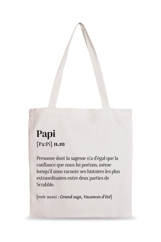 Tote Bag définition Papi