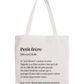 Tote Bag définition Petit frère