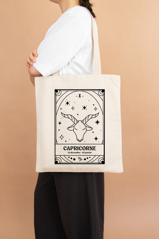 Tote bag zodiaque Capricorne