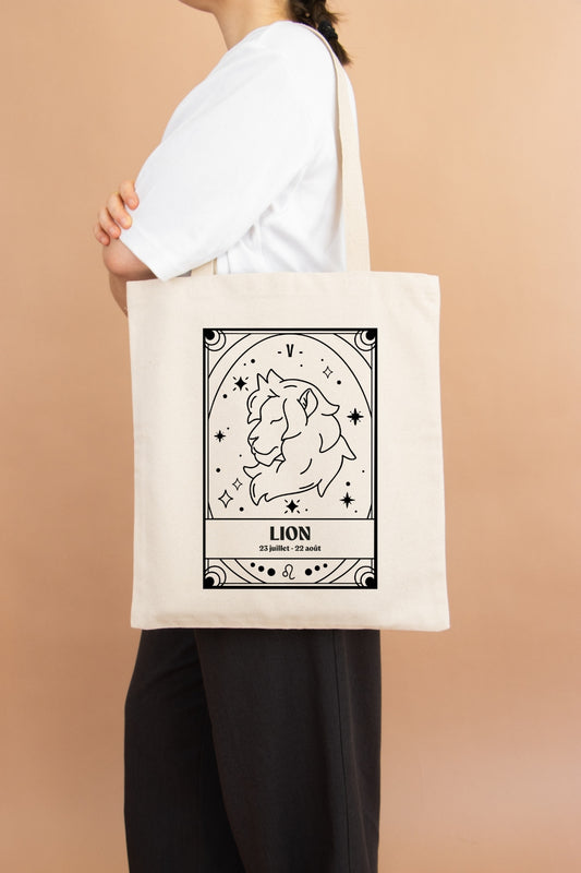 Tote bag zodiaque Lion